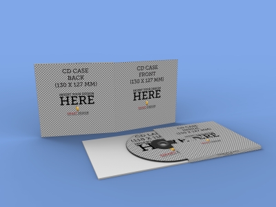 办公场景信封CD名片样机