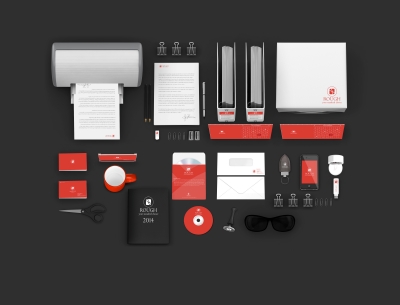 办公场景办公元素VI样机