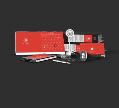 办公场景办公元素VI样机