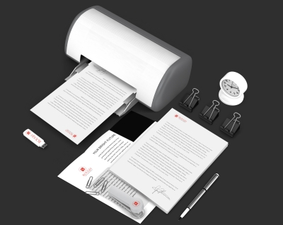 办公场景办公元素VI样机