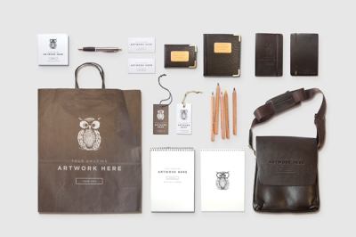 办公样机logo样机办公用品元素