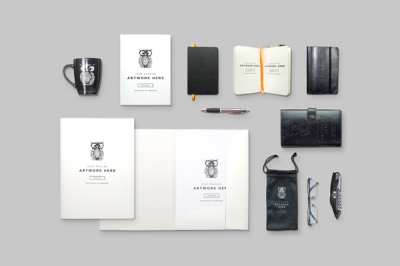 办公样机logo样机办公用品元素