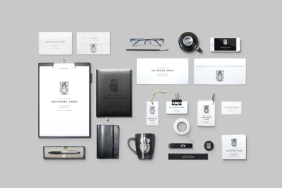 办公样机logo样机办公用品元素