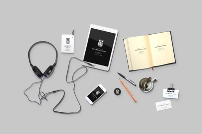 办公样机logo样机办公用品元素