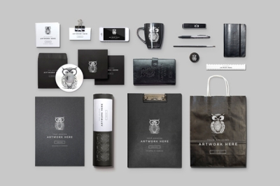 办公样机logo样机办公用品元素