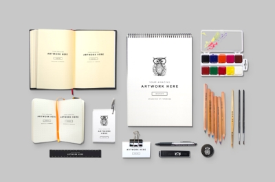 办公样机logo样机办公用品元素