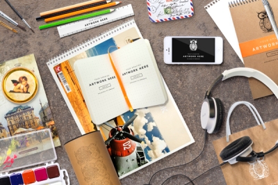 办公样机logo样机办公用品元素