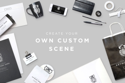 办公样机logo样机办公用品元素