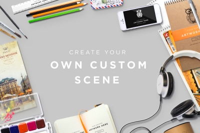 办公样机logo样机办公用品元素