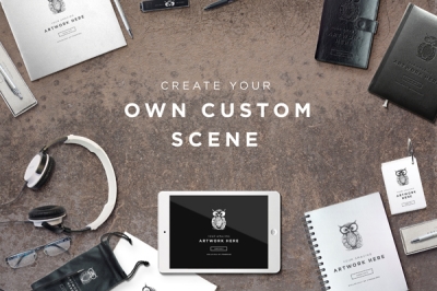 办公样机logo样机办公用品元素