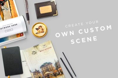 办公样机logo样机办公用品元素