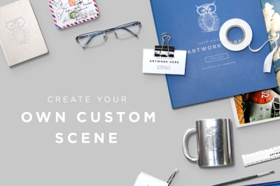 办公样机logo样机办公用品元素