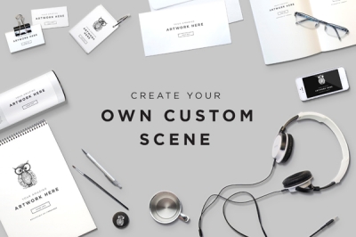 办公样机logo样机办公用品元素