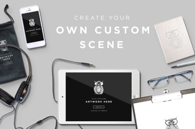 办公样机logo样机办公用品元素