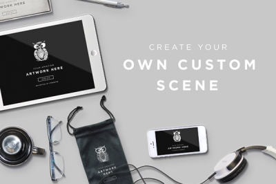 办公样机logo样机办公用品元素