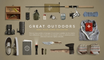 户外装备背景户外用品配图户外元素