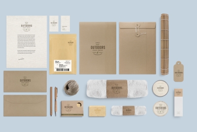 日系风格元素信纸文件袋居家时尚元素