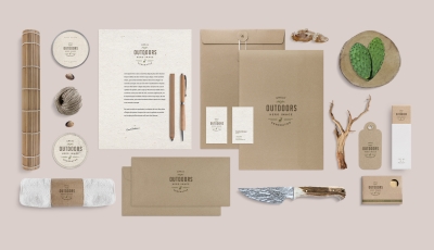 日系风格元素信纸文件袋居家时尚元素