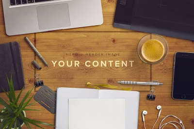 办公场景logo样机时尚场景配图