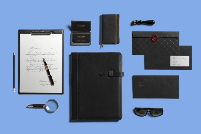 办公素材记事本信封火漆钢笔