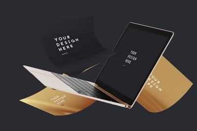 立体元素背景时尚配图