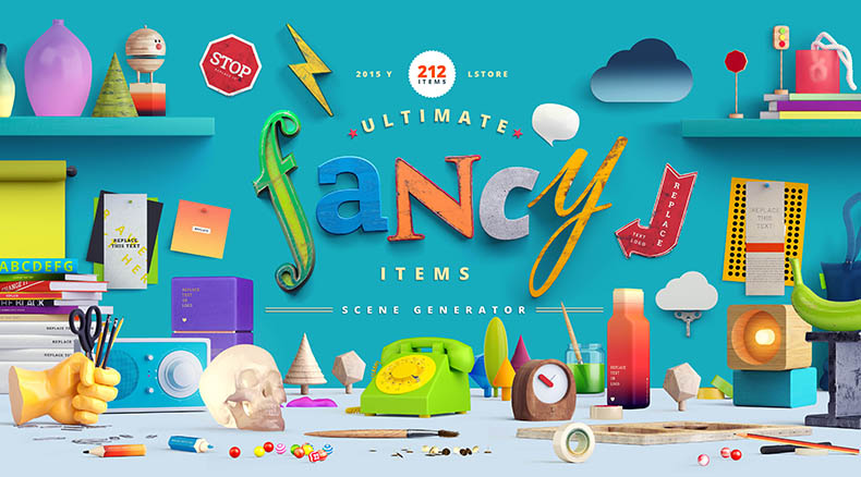 炫酷场景立体场景时尚场景配图时尚元素多巴胺元素立体元素3D元素