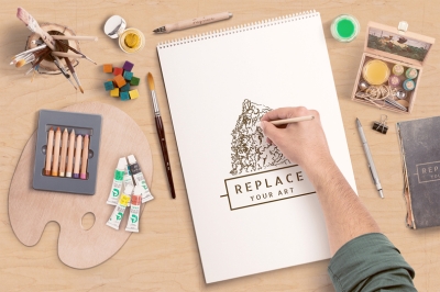 手绘场景画笔画板