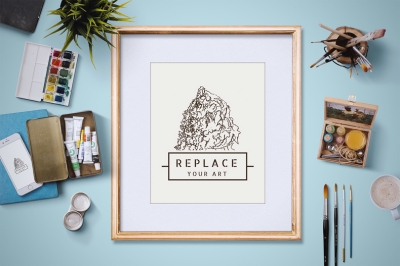 时尚场景相框画笔笔刷