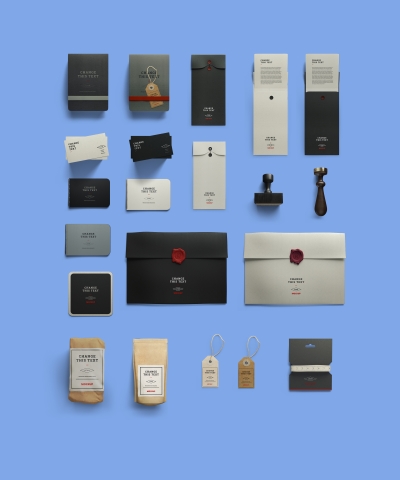 记事本信封复古元素火漆名片信封