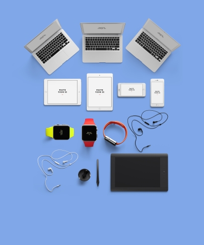电子设备样机笔记本电脑平板电脑手机手表耳机画板