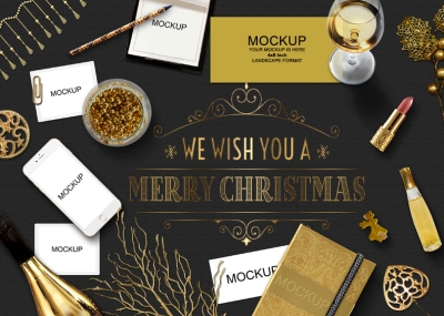 金色元素金色素材新年素材圣诞节素材