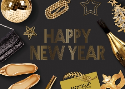 金色元素金色素材新年素材圣诞节素材