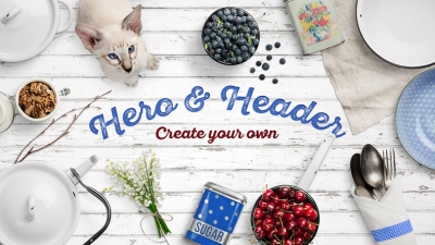 时尚场景配图早餐配图猫蓝莓樱桃咖啡壶餐具