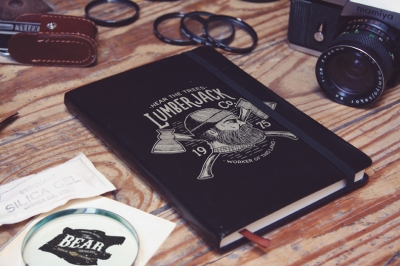 复古相机复古场景记事本样机logo样机