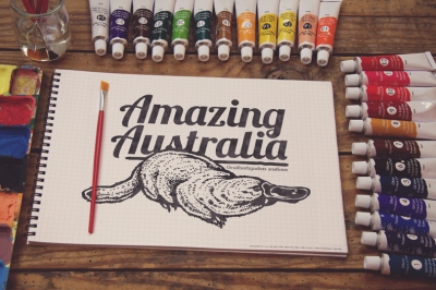 绘画场景绘画样机画笔画板油彩油画彩笔logo样机