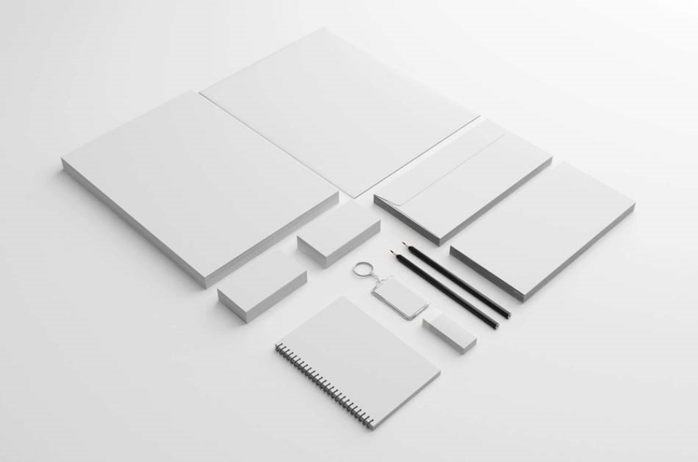 办公用品样机VI样机纸张名片空白样机空白vi样机