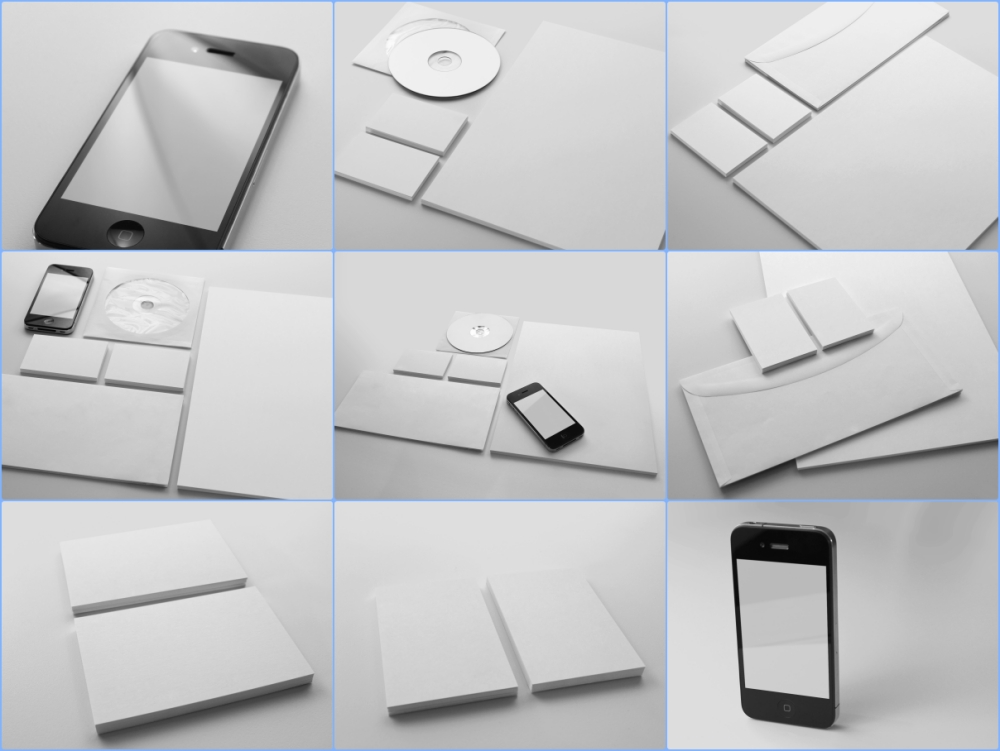 办公用品样机VI样机纸张名片空白样机空白vi样机