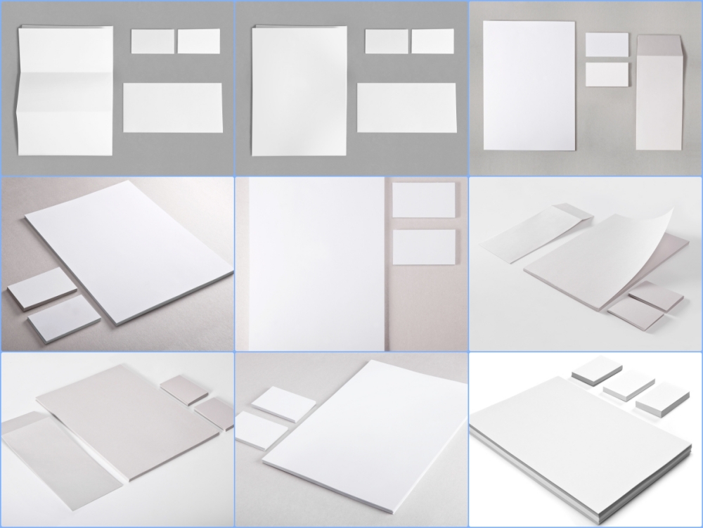 办公用品样机VI样机纸张名片空白样机空白vi样机