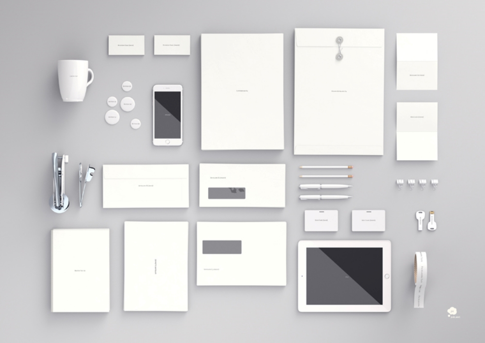 办公用品样机VI样机纸张名片空白样机空白vi样机