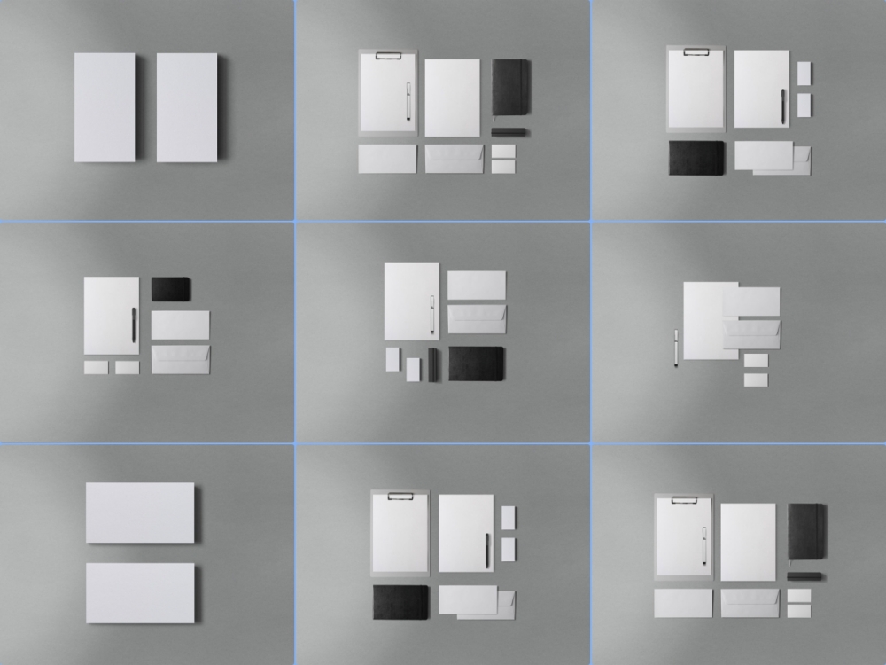 办公用品样机VI样机纸张名片空白样机空白vi样机