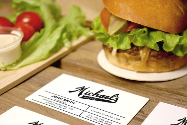 汉堡店汉堡店快餐店咖啡店名片logo