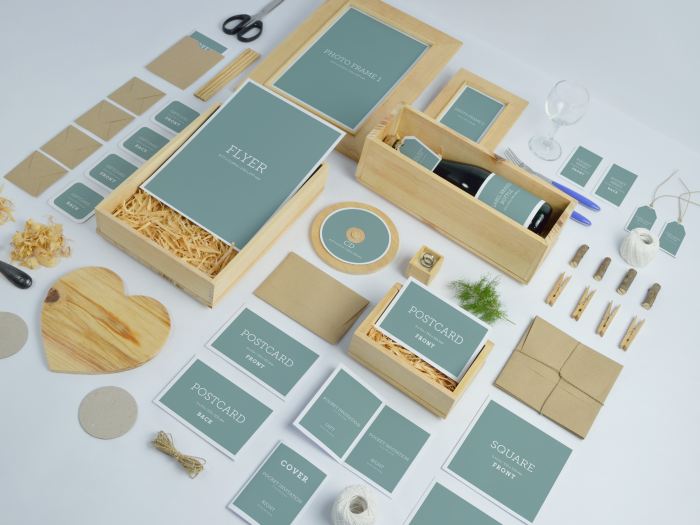 整套VI样机logo展示样机品牌样机红酒盒夹子酒杯标签木盒