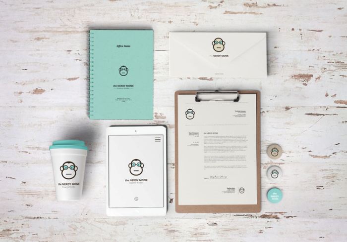 整套9个VI样机办公样机