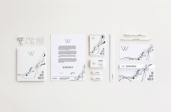 品牌VI样机白色系