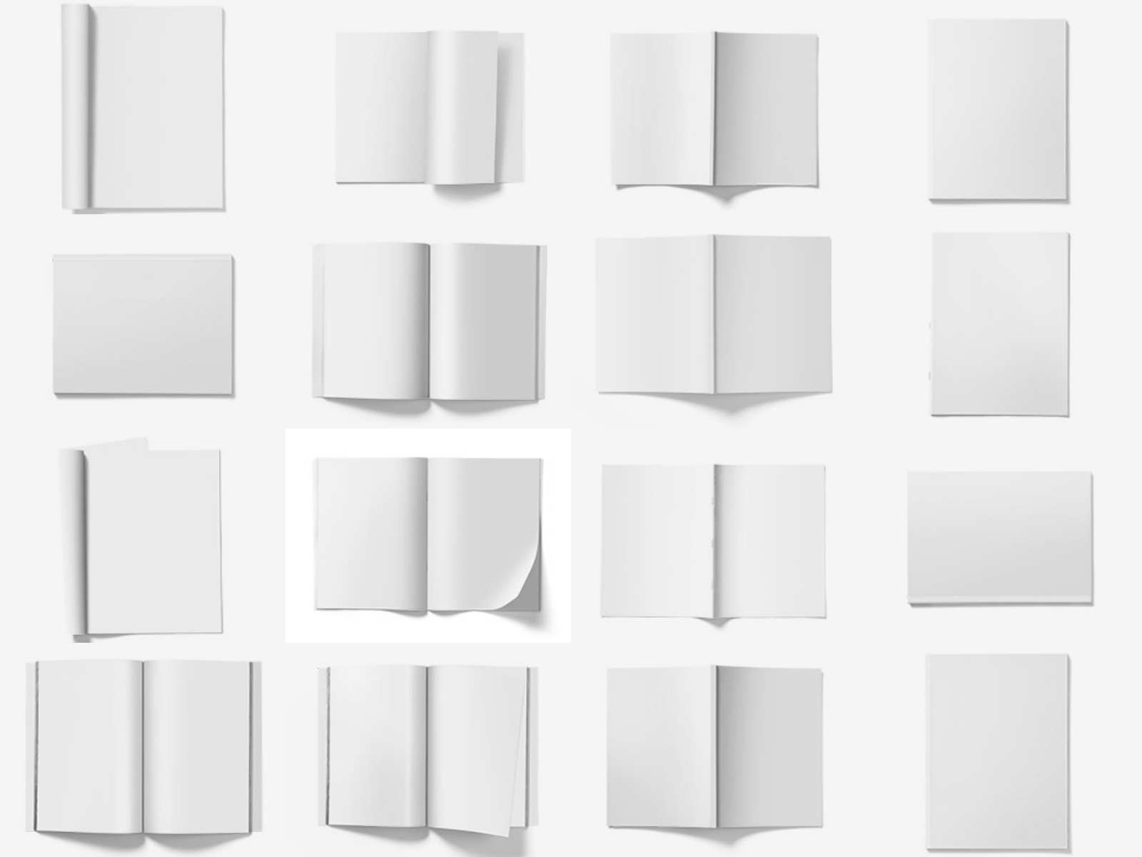 空白折页三折页海报样机