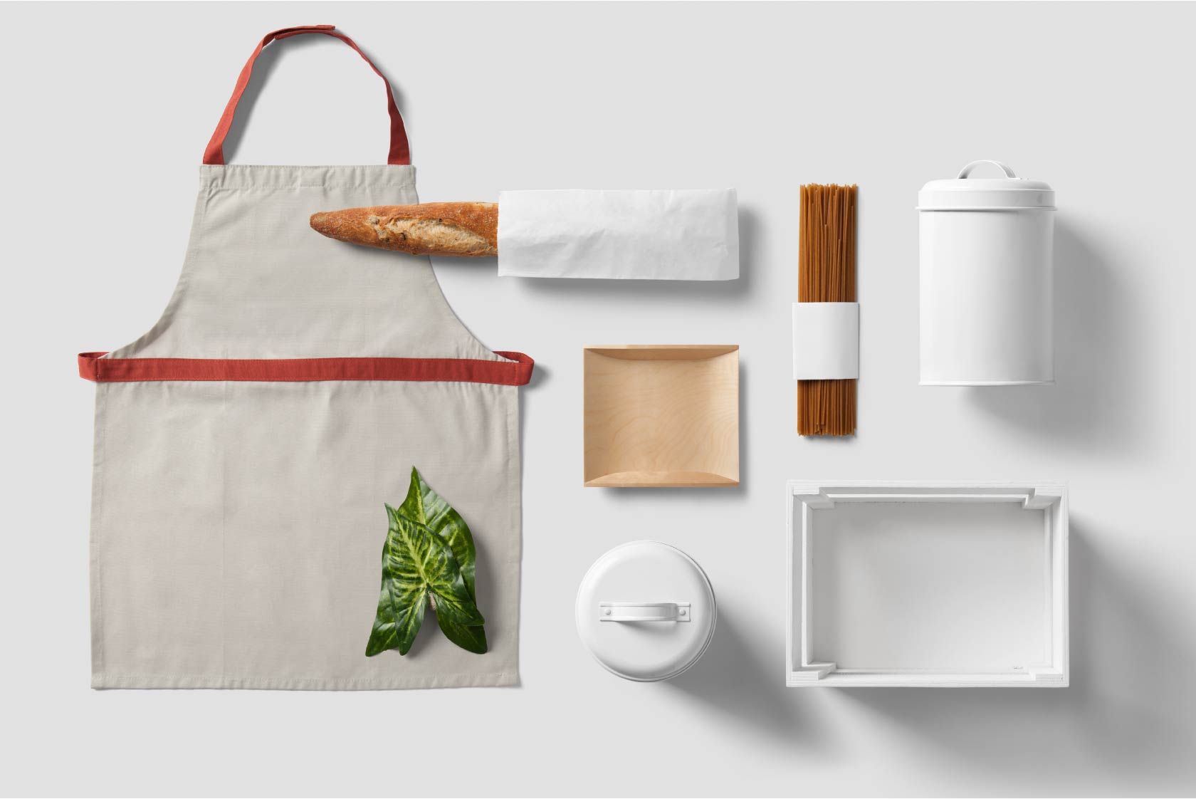 围裙法棍面条意面盘子免抠素材