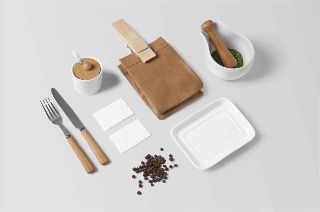 刀叉餐具研磨杯夹子胡椒盘子卡片免抠素材