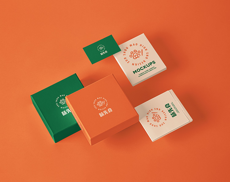 纸巾盒包装盒样机