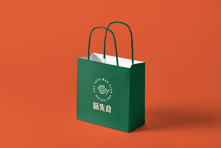 纸袋手提袋打包袋样机