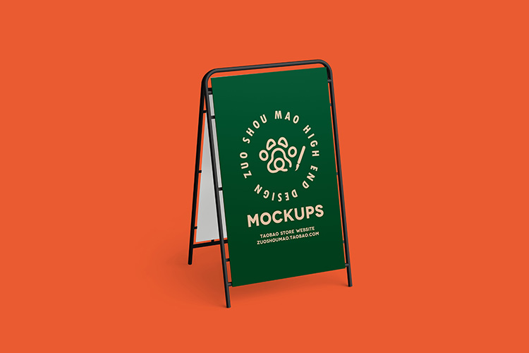 广告牌水牌立牌样机